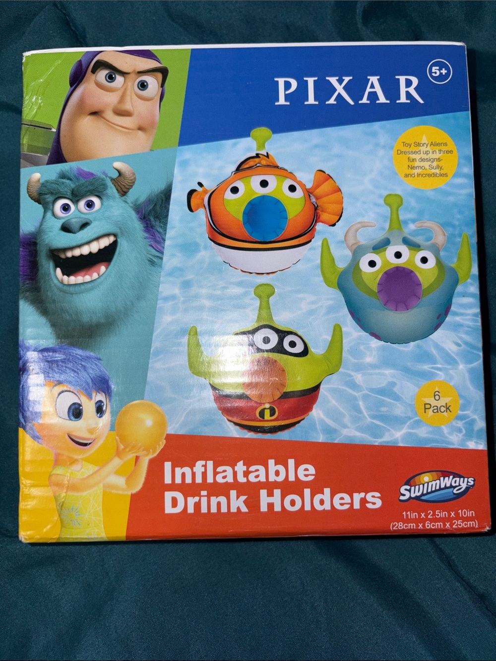 Inflatable Drink Holders - Multicolor (6 Pack)